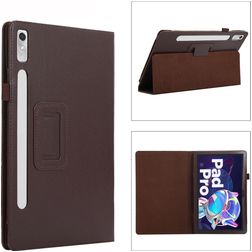 Mobigear Classic Lenovo Tab P11 Pro Gen 2 Hoes Bookcase + Stylus Houder - Bruin