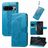 Mobigear Butterfly Google Pixel 8 Pro Hoesje Bookcase Portemonnee - Blauw