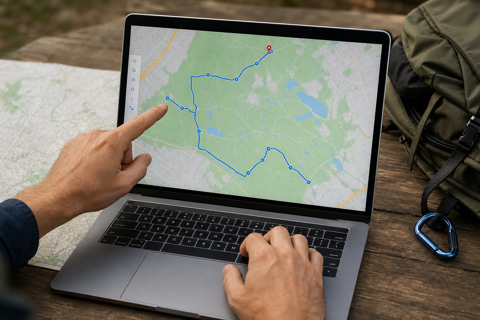 Zelf een wandelroute maken en plannen met Google Maps