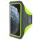 Mobiparts Comfort Fit Telefoonhouder Hardlopen iPhone 11 Pro Max Sport Hoesje Neopreen Sportarmband - Neon Green