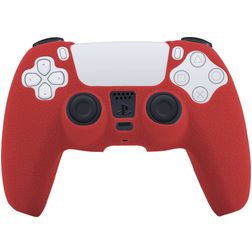 Mobigear Classic Dun Playstation 5 controller Hoesje Flexibel Siliconen - Rood