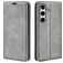 Mobigear Retro Slim Samsung Galaxy S24 FE Hoesje Bookcase Portemonnee - Grijs