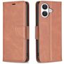 Mobigear Excellent iPhone 17 Hoesje Bookcase Portemonnee - Bruin