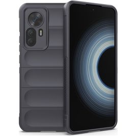 Mobigear Bumpy Xiaomi 12T Hoesje Flexibel TPU Backcover - Charcoal