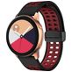 Mobigear Sport Plus Mag Siliconen Smartwatch Bandje Magneetsluiting - Universeel 20 mm aansluiting - Zwart / Rood