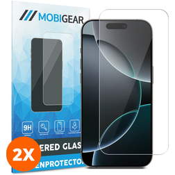 Mobigear iPhone 17 Glazen Screenprotector - Case Friendly (2-Pack)