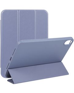 Mobigear Tri-Fold Gel iPad Mini 7 (2024) Hoes TPU / Kunstleer Bookcase - Lavendel