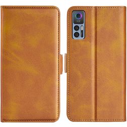 Mobigear Slim Magnet TCL 30 Plus Hoesje Bookcase Portemonnee - Cognac