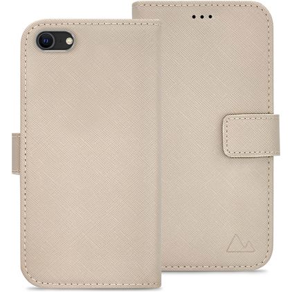 My Style Flex Wallet iPhone 7 Hoesje Bookcase Portemonnee - Warm Taupe