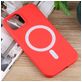 Mobigear Rubber Touch iPhone 15 Plus Siliconen MagSafe Hoesje Backcover - Rood