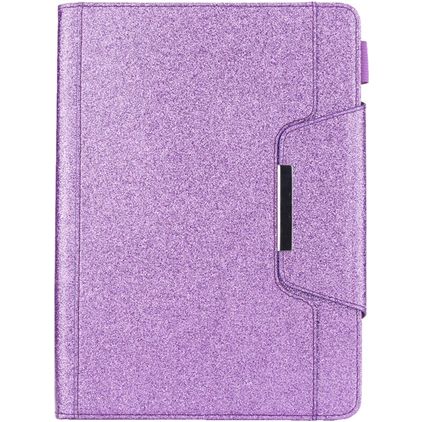 Mobigear Luxury iPad 7 (2019) Hoes Bookcase + Stylus Houder - Paars