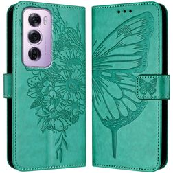 Mobigear Butterfly OPPO Reno 12 Pro Hoesje Bookcase Portemonnee - Groen
