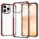 Mobigear Full Bumper iPhone 14 Plus Hoesje Hardcase Backcover Shockproof - Transparant / Rood