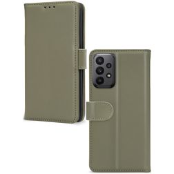Mobilize Premium Gelly Wallet Samsung Galaxy A23 Hoesje Bookcase Portemonnee - Groen