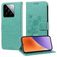 Mobigear Flowers Xiaomi 15 Hoesje Bookcase Portemonnee - Groen