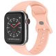 Mobigear Sport Dual Siliconen Apple Watch Bandje Druksluiting - 42/41/40/38 mm - Zalmroze