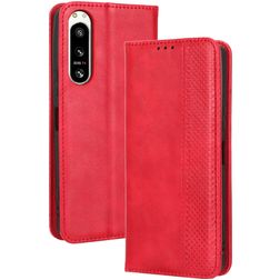 Mobigear Sensation Sony Xperia 5 IV Hoesje Bookcase Portemonnee - Rood