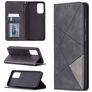 Mobigear Rhombus Slim Samsung Galaxy A72 Hoesje Bookcase - Zwart