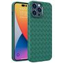 Mobigear Woven iPhone 14 Pro Max Hoesje Flexibel TPU Backcover - Groen