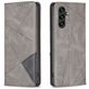 Mobigear Rhombus Slim Samsung Galaxy A56 Hoesje Bookcase - Grijs