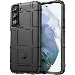 Mobigear Rugged Shield Samsung Galaxy S22 Hoesje Flexibel TPU Backcover Shockproof - Zwart