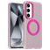 Mobigear Shockproof Samsung Galaxy S24 FE MagSafe Hoesje Hardcase Backcover - Roze