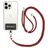 Mobigear Nylon Lanyard Universeel Telefoonkoord Verstelbaar - Bordeaux Rood