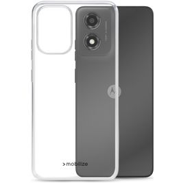 Mobilize Gelly Doorzichtig Motorola Moto E14 Hoesje Flexibel TPU Backcover - Transparant
