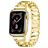 Mobigear Vienna Stalen Apple Watch Bandje Vouwsluiting - 42/41/40/38 mm - Goud