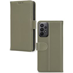 Mobilize Premium Gelly Wallet Samsung Galaxy A23 Hoesje Bookcase Portemonnee - Groen