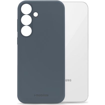 Mobilize Rubber Gelly Samsung Galaxy S23 FE Hoesje Flexibel TPU Backcover - Matt Blue