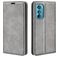 Mobigear Retro Slim Motorola Edge 30 Hoesje Bookcase Portemonnee - Grijs Mobigear Retro Slim Motorola Edge 30 Hoesje Bookcase Portemonnee - Grijs