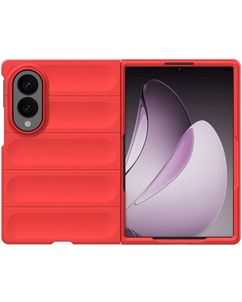Mobigear Bumpy Samsung Galaxy Z Fold 8 Hoesje Flexibel TPU Backcover - Rood