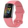 Mobigear Sport Dual Siliconen Fitbit Charge 5 Bandje Druksluiting - Magenta