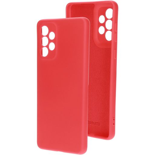 Mobiparts Samsung Galaxy A73 Siliconen Hoesje Backcover - Scarlet Red