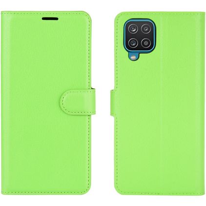 Mobigear Classic Samsung Galaxy A12 Hoesje Bookcase Portemonnee - Groen