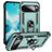 Mobigear Armor Ring Google Pixel 10 Pro XL Hoesje Hardcase Backcover Shockproof met Ringhouder - Groen