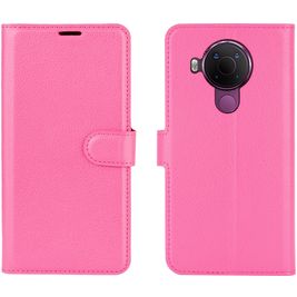 Mobigear Classic Nokia 5.4 Hoesje Bookcase Portemonnee - Magenta