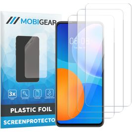 Mobigear Huawei P Smart (2021) Screenprotector Folie - Case Friendly (3-Pack)