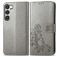 Mobigear Clover Samsung Galaxy A54 Hoesje Bookcase Portemonnee - Grijs