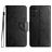 Mobigear Flowers Samsung Galaxy A56 Hoesje Bookcase Portemonnee - Zwart