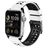 Mobigear Aero Armor Siliconen Apple Watch Bandje Gespsluiting - 42/41/40/38 mm - Wit / Zwart