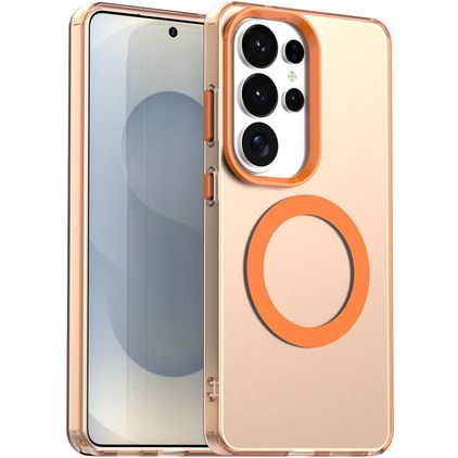 Mobigear Shockproof Samsung Galaxy S26 Ultra MagSafe Hoesje Hardcase Backcover - Oranje