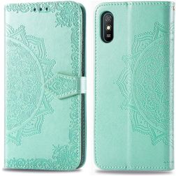 Mobigear Mandala Xiaomi Redmi 9A Hoesje Bookcase Portemonnee - Turquoise