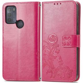 Mobigear Clover Motorola Moto G50 Hoesje Bookcase Portemonnee - Roze