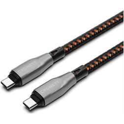 Cygnett Armoured USB-C naar USB-C Kabel 1 m - Zwart