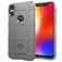 Mobigear Rugged Shield Motorola One Power Hoesje Flexibel TPU Backcover Shockproof - Grijs