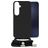 Mobilize Lanyard Gelly Samsung Galaxy A15 Flexibel TPU Hoesje met koord - Zwart