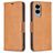 Mobigear Excellent Samsung Galaxy S25 Edge Hoesje Bookcase Portemonnee - Cognac