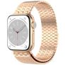 Mobigear London Stalen Apple Watch Bandje Magneetsluiting - 49/46/45/44 mm - Roségoud